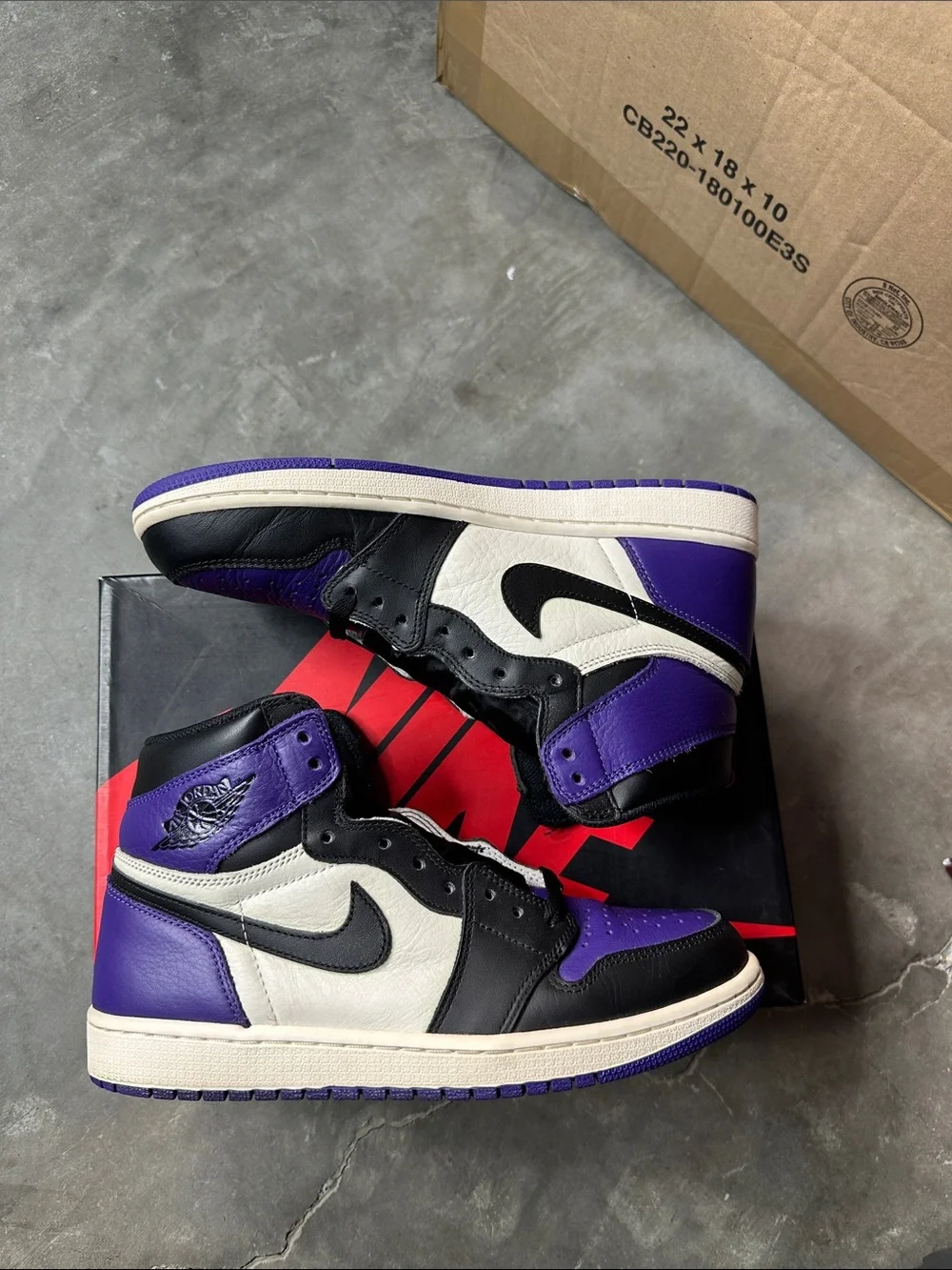 Retro 1 Court purple size 10